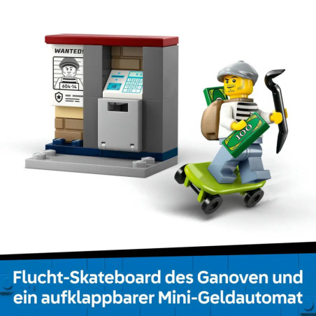 City Verfolgungsjagd mit dem Polizeimotorrad