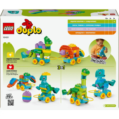 Duplo Dinos auf Rädern 3-in-1-Set