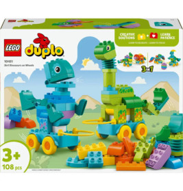 Duplo Dinos auf Rädern 3-in-1-Set