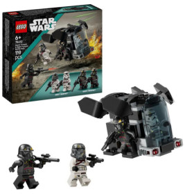 LEGO Star Wars Set mit Minifiguren, kleinem Fahrzeug und Verpackung mit Death Trooper Abbildungen.