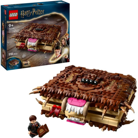 LEGO Harry Potter Monsterbuch, Set mit Box, baubarem Buch und einer Minifigur zum Halten.