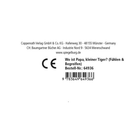Wo ist Papa, kleiner Tiger?