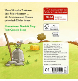 Wer will starke Traktoren sehn Der schiebt und zähltbis 10