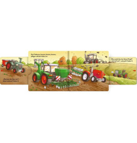 Wer will starke Traktoren sehn Der schiebt und zähltbis 10