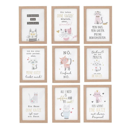 Sprüche für Katzenliebhaber im Rahmen