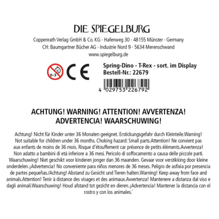 Spring-Dino - T-Rex World, sortiert