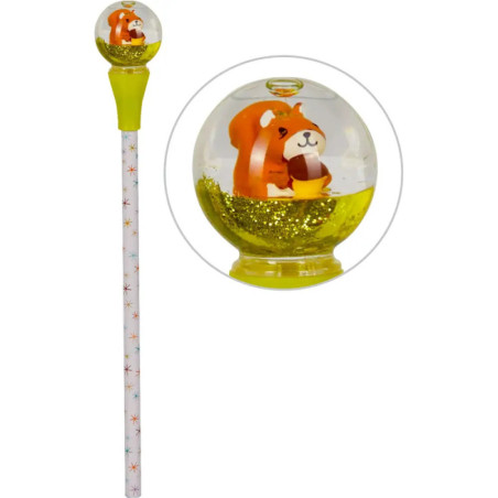 Bleistift mit Schneekugel-Topp er - Winter