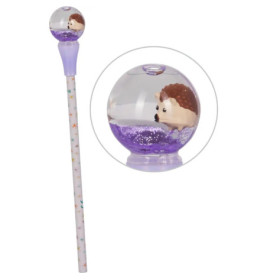 Bleistift mit Schneekugel-Topp er - Winter
