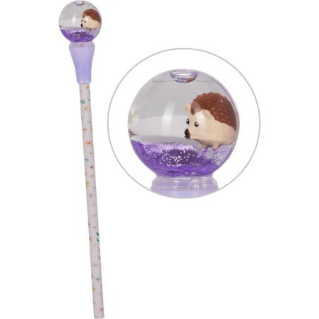 Bleistift mit Schneekugel-Topp er - Winter