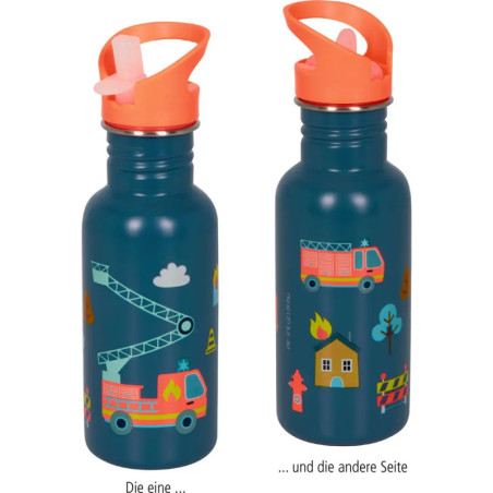 Edelstahlflasche Feuerwehr -