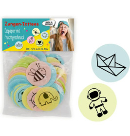 Zungentattoos - Bunte Geschenke (Esspapier)