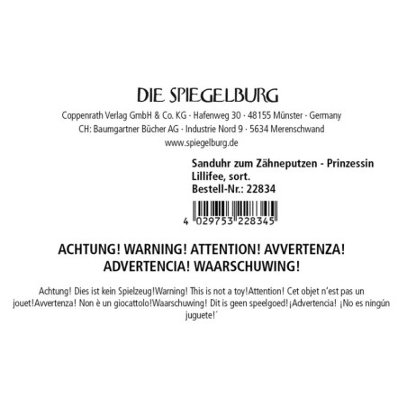 Sanduhr zum Zähneputzen - Prinzessin Lillifee