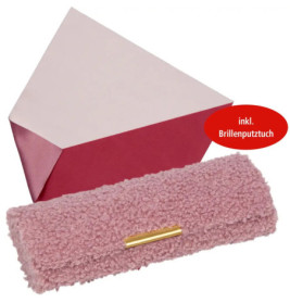 Brillenetui mit Putztuch - Teddy