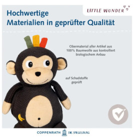 Kuscheltier mit Schnuffeltuch Affe - Little Wonder