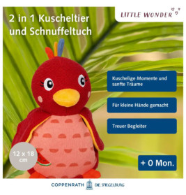 Kuscheltier mit Schnuffeltuch Little Wonder