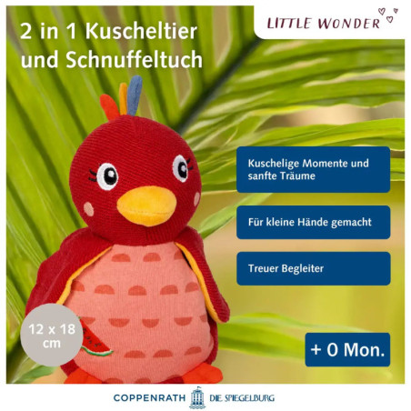 Kuscheltier mit Schnuffeltuch Little Wonder