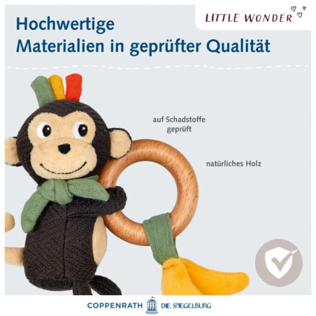 Holz-Ringrassel Affe - Little Wonder