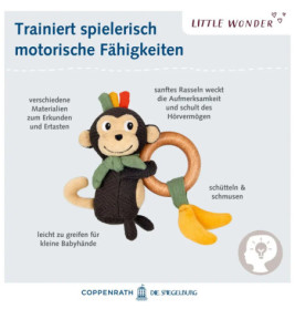 Holz-Ringrassel Affe - Little Wonder