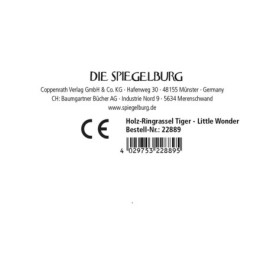 Holz-Ringrassel Tiger - Little Wonder