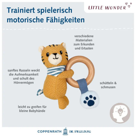 Holz-Ringrassel Tiger - Little Wonder