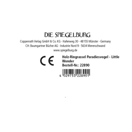 Holz-Ringrassel Paradiesvogel