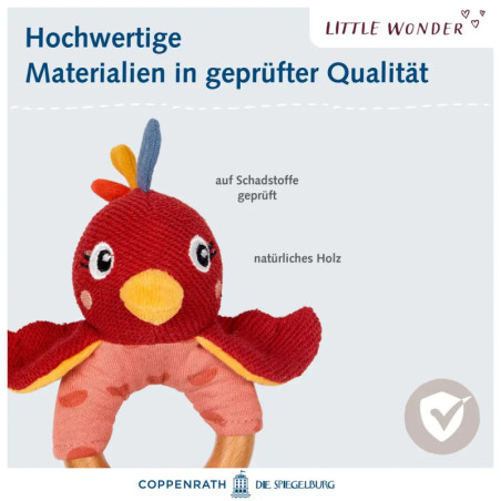 Holz-Ringrassel Paradiesvogel