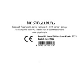 Rassel-Ei Santa - Wintertiere im Weihnac