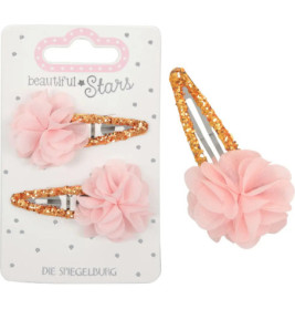 Haarclips Tüllblume - beautiful Stars, sortiert
