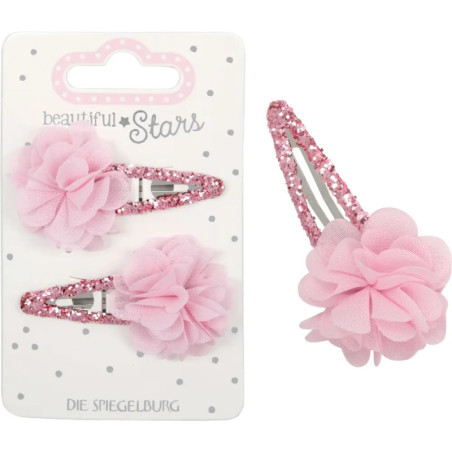 Haarclips Tüllblume - beautiful Stars, sortiert
