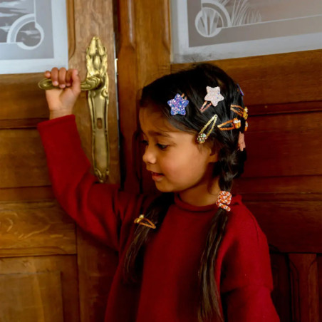 Haarclips Stern Kupfer - beautiful Stars sortiert