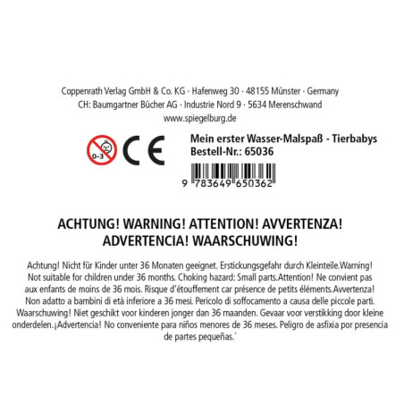 Mein 1. Wasser-Malspaß: Tierbabys (Mini-