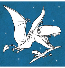 Glitzer-Malblock: T-Rex World