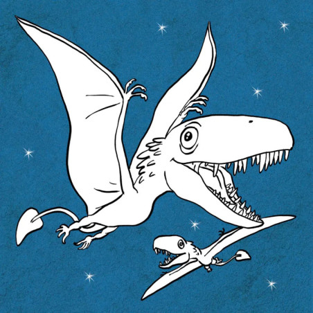 Glitzer-Malblock: T-Rex World