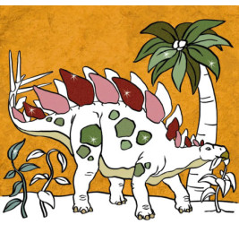 Glitzer-Malblock: T-Rex World