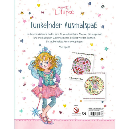 Malblock mit Glitzersteinchen: Mandalas
