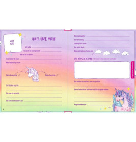 Freundebuch mit Plüsch-P.: Einhorn-Paradies