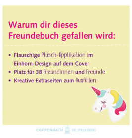 Freundebuch mit Plüsch-P.: Einhorn-Paradies