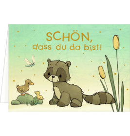 Mini-Grußkarten: Willkommen