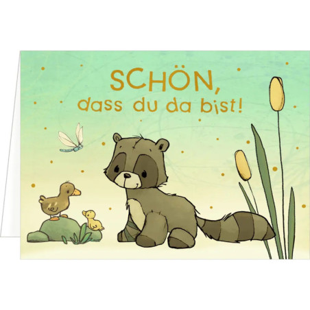 Mini-Grußkarten: Willkommen