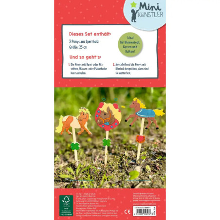 Holzponys zum Bemalen (Mini-K
