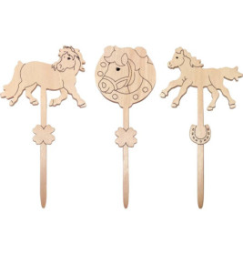 Holzponys zum Bemalen (Mini-K