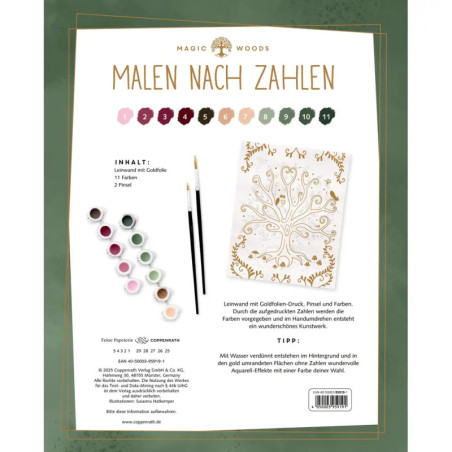 Malen nach Zahlen auf Leinwand