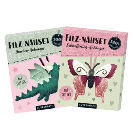 Filz-Nähset: Schmetterl./Drache (100% s.