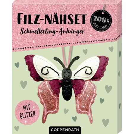Filz-Nähset: Schmetterl./Drache (100% s. Filz-Nähset: Schmetterl./Drache (100% s.