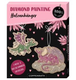 Diamond Painting Holzanhänger Einhorn/Drache