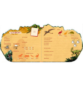 Freundebuch in Dinoform: T-Rex World - M