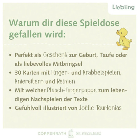 Spieledose: Schön, dass du da bist