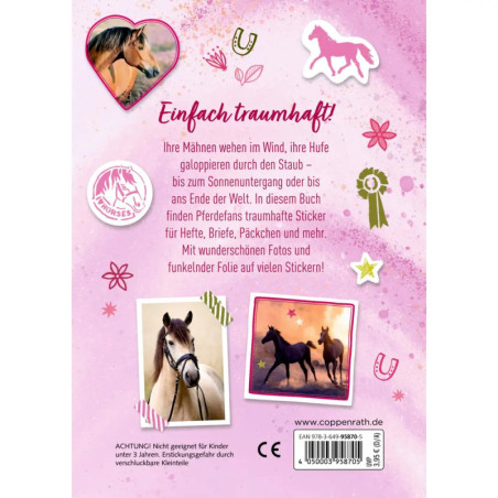 Funkelnde Sticker (Pferdefreunde), sortiert