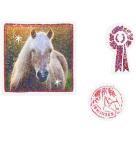 Funkelnde Sticker (Pferdefreunde), sortiert