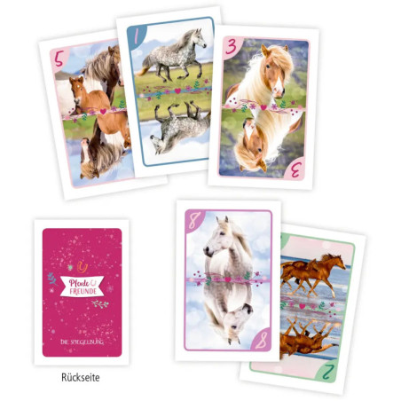 Mau-Mau Kartenspiel - Pferdefreunde